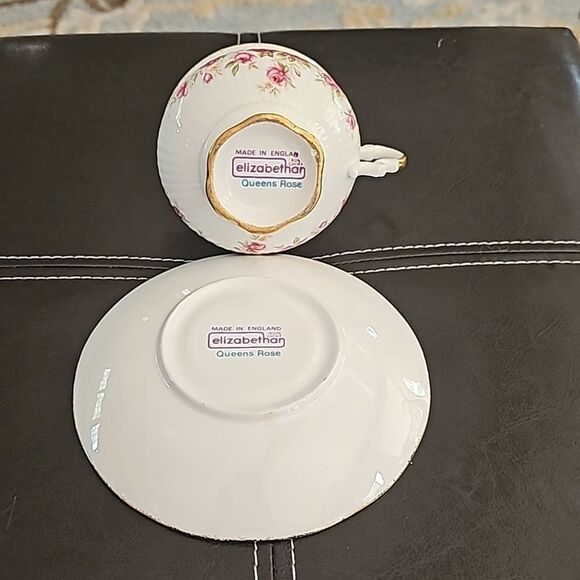 Vintage Elizabethan Bone China Queens Rose Cup & Saucer - Picture 8 of 9